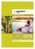 Lato 2013 w Rainbow Tours zainteresowania, hobby, turystyka, wypoczynek - Rainbow Tours rozpoczął sprzedaż oferty na lato 2013. Najnowsza propozycja zawarta jest w trzech katalogach, dwóch z ofertą wczasową i jednym z objazdówkami. Łącznie na prawie 1000 stron klienci znajdą ponad 150 programów zwiedzania, prawie 80 destynacji i około 500 hoteli. Przy rezerwacji do 21 grudnia 2012 obowiązują rabaty nawet do 30 procent oraz gwarancje dodatkowe gratis.