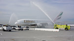 A Water Cannon Salute Welcomes the Emirates' A380 in Los Angeles.jpg