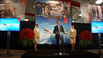 Hubert Frach, Emirates' Divisional Senior Vice President Commercial Operations West speaking after t