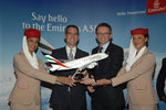 LA Mayor Eric Garcetti and Hubert Frach, Emirates' Divisional Senior Vice President Commerical Opera