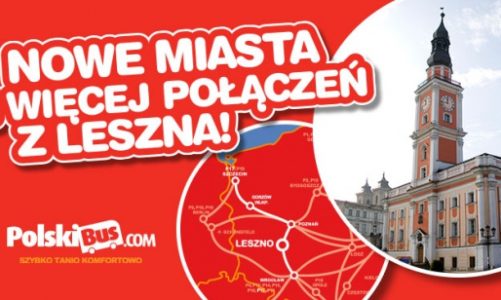 Nowe miasta i jeszcze więcej połączeń z Leszna!