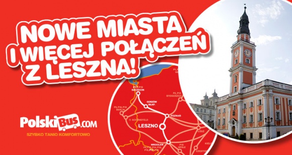 Nowe miasta i jeszcze więcej połączeń z Leszna!