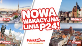 Nowa wakacyjna linia P24 Gdańsk – Toruń – Poznań – Berlin! Limitowana oferta Po Turystyka, BIZNES - Wychodząc naprzeciw zainteresowaniu oraz wielu zapytaniom i prośbom, które stale otrzymujemy od naszych Pasażerów, już od 24 lipca rozszerzamy naszą ofertę o nową, wakacyjną linię P24. To wyjątkowe połączenie umożliwi naszym Klientom podróżowanie pomiędzy Gdańskiem a Berlinem.