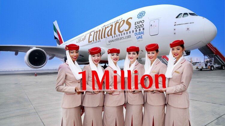 Emirates pierwszymi liniami lotniczymi z milionem obserwujących na Instagramie