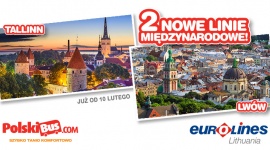 Nowe międzynarodowe linie we współpracy z Eurolines Lt.!