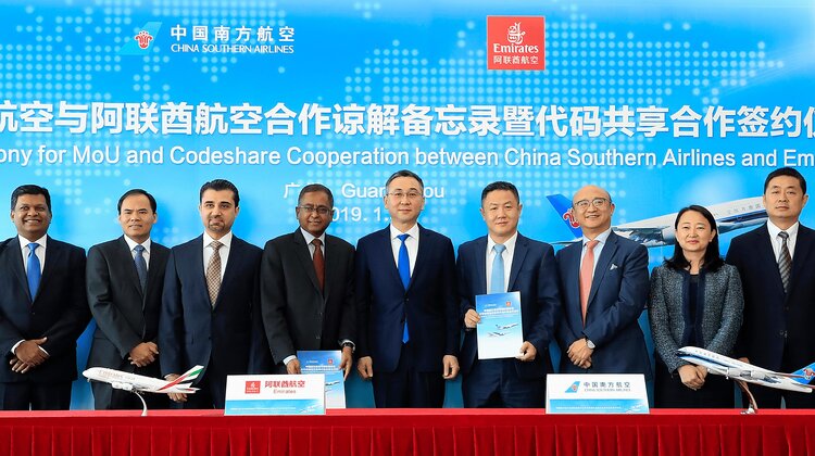 Porozumienie code-share Emirates i China Southern Airlines