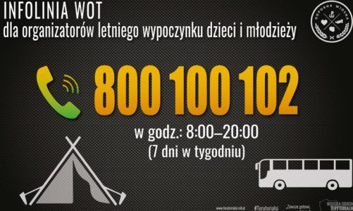 800-100-102 – zadzwoń i dowiedz się jak zorganizować bezpieczny wypoczynek dla dzieci i młodzieży